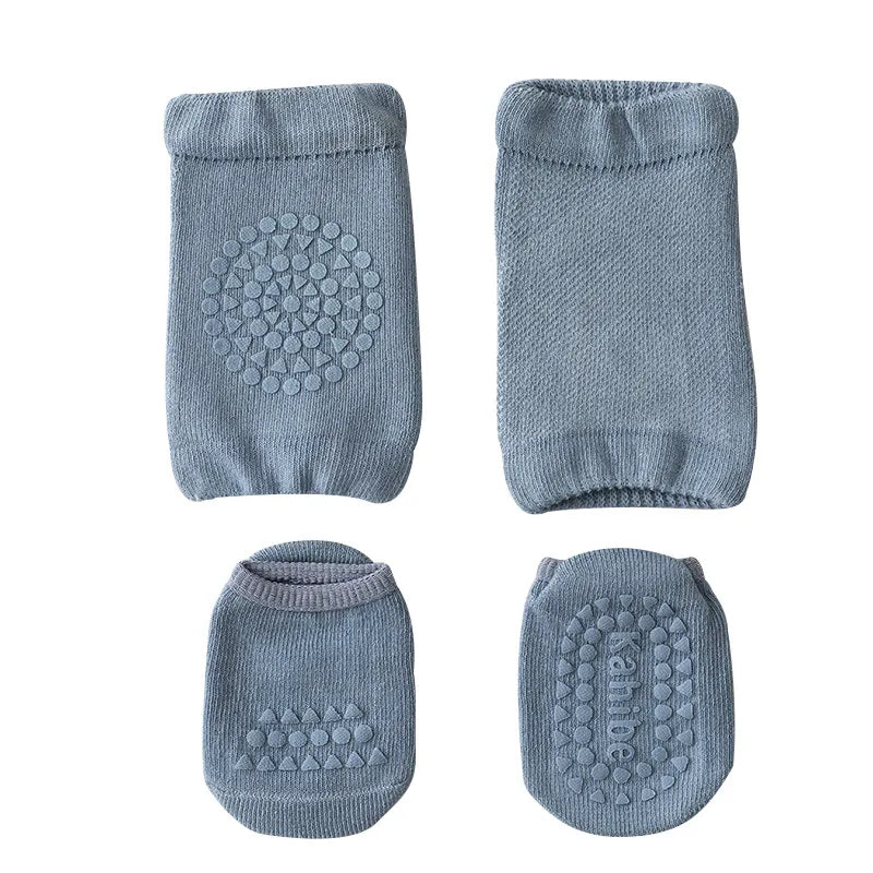 Anti-Slip Baby Knee Pad Socks Set